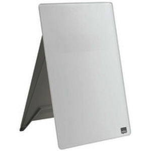 nobo Chevalet de bureau en verre, A4, blanc