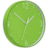 LEITZ Horloge murale WOW, mouvement à quartz, vert