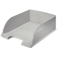 LEITZ Corbeille à courrier Plus Jumbo, A4, polystyrène, gris