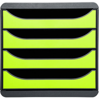 MODULE BIG-BOX 4 TIROIRS NOIR/VERT ANIS