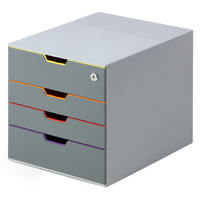 MODULE VARICOLOR SAFE 4 TIROIRS CLE 1ER TIROIR GRIS/ASS