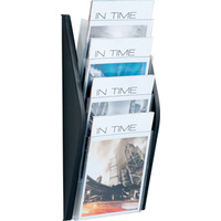 helit Porte-brochures mural 'the arc', A4 portrait, noir