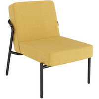 PAPERFLOW Fauteuil visiteur MEDSO KLASSIK S, tissu, jaune