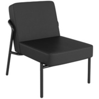 PAPERFLOW Fauteuil visiteur MEDSO KLASSIK S simili-cuir noir