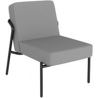 PAPERFLOW Fauteuil visiteur d'extérieur MEDSO KLASSIK S gris