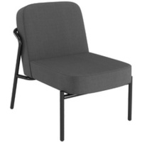 PAPERFLOW Fauteuil visiteur MEDSO RUND S, tissu, anthracite
