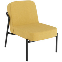 PAPERFLOW Fauteuil visiteur MEDSO RUND S, tissu, jaune