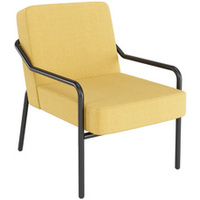 PAPERFLOW Fauteuil visiteur MEDSO KLASSIK M, tissu, jaune