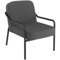 PAPERFLOW Fauteuil visiteur MEDSO RUND M, tissu, anthracite