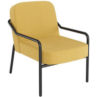 PAPERFLOW Fauteuil visiteur MEDSO RUND M, tissu, jaune