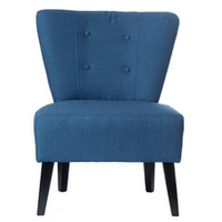 PAPERFLOW Fauteuil visiteur 'Brighton', bleu / noir