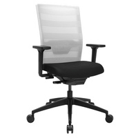 Topstar Chaise de bureau pivotante 'Airwork', noir / blanc