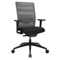Topstar Chaise de bureau pivotante 'Airwork', noir / gris