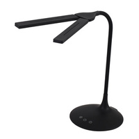 ALBA Lampe de bureau LED 'LEDTWIN', rechargeable, noir