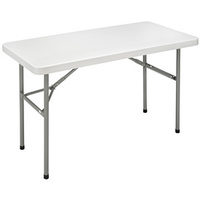 TABLE PLIANTE 183X76CM GRIS CLAIR POLYETHYLENE