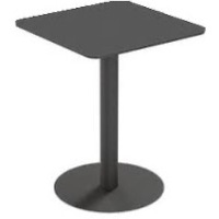PAPERFLOW Table de jardin CROSS, (L)600 x (P)600 mm, noir