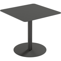 PAPERFLOW Table de jardin CROSS, (L)800 x (P)800 mm, noir