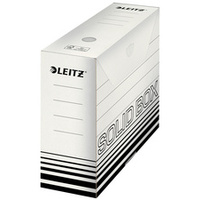 LEITZ Boîte à archives Solid, (L)100 mm, blanc/noir