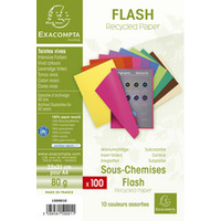 EXACOMPTA Sous-chemise FLASH 80, A4, carton, assorti