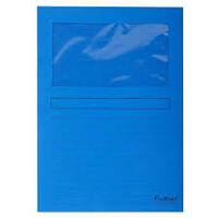 EXACOMPTA Chemise à fenêtre FOREVER, A4, 120 g/m2,bleu foncé