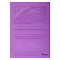 EXACOMPTA Chemise à fenêtre FOREVER, A4, 120 g/m2, violet