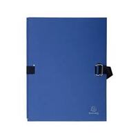EXACOMPTA Chemise à dos extensible, A4, carton, bleu marine