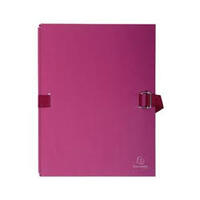 EXACOMPTA Chemise à dos extensible, A4, carton, bordeaux