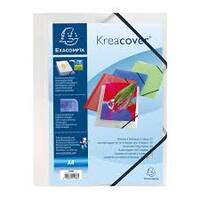 EXACOMPTA Chemise à élastiques Kreacover PP, A4, transparent