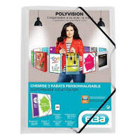 Oxford Chemise à élastique POLYVISION, A4, incolore