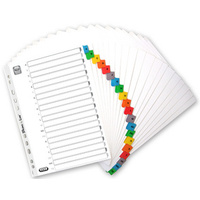 Oxford Intercalaires en carte renforcée, A-Z, 20 touches