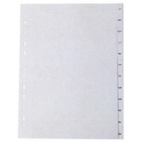 proOFFICE Intercalaires en plastique, A4, Jan. - Déc. (FR)