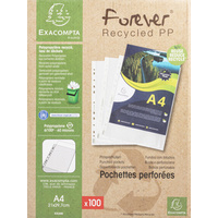 EXACOMPTA Pochette perforée Forever, A4, PP, grainé