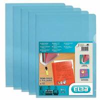 ELBA Pochettes coins M Star, en film PVC solide 0,15mm, bleu