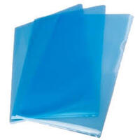 proOFFICE Pochette transparente, A4, PP, granuleux, bleu