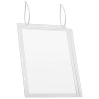 DURABLE Pochette d'affichage, étanche, A5, avec serre-câbles