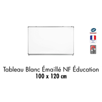 TAB. BLANC EMAILLE NF EDUC.   100 X 120 CM