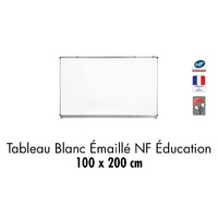 TAB. BLANC EMAILLE NF EDUC.   100 X 200 CM