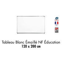 TAB. BLANC EMAILLE NF EDUC.   120 X 200 CM