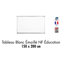 TAB. BLANC EMAILLE NF EDUC.   150 X 200 CM
