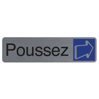EXACOMPTA Plaque de signalisation 'Poussez'
