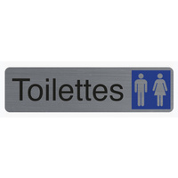EXACOMPTA Plaque de signalisation 'Toilettes Dame/Homme'