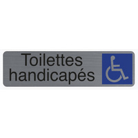 EXACOMPTA Plaque de signalisation 'Toilettes handicapés'