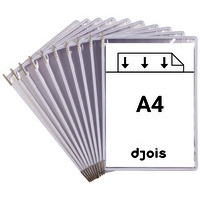 POCHE A PIVOT TARIFOLD BLANC  A4  OUVERTURE EN HAUT