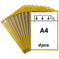 POCHE A PIVOT TARIFOLD JAUNE  A4  OUVERTURE EN HAUT