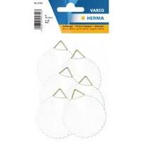 HERMA Attache pour cadre, diamètre: 55 mm, Shirting, blanc