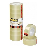 Scotch Ruban adhésif 550, 19 mm x 33 m, transparent