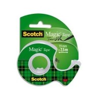 3M Scotch Ruban adhésif Magic 810, avec devidoir, invisible