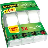 3M Scotch Ruban adhésif Magic 810, pack Caddy, invisible