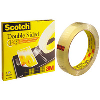 3M Scotch Ruban adhésif double face 665, 19 mm x 33,0 m