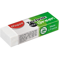 Maped Gomme en plastique Technic 600 Green, blanc